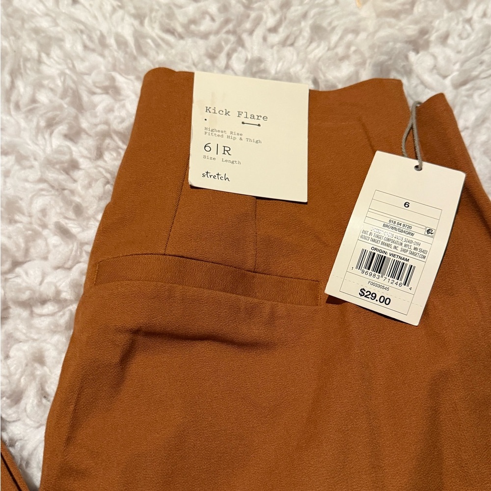 a new day Women's Kick Flare Pants in Rust